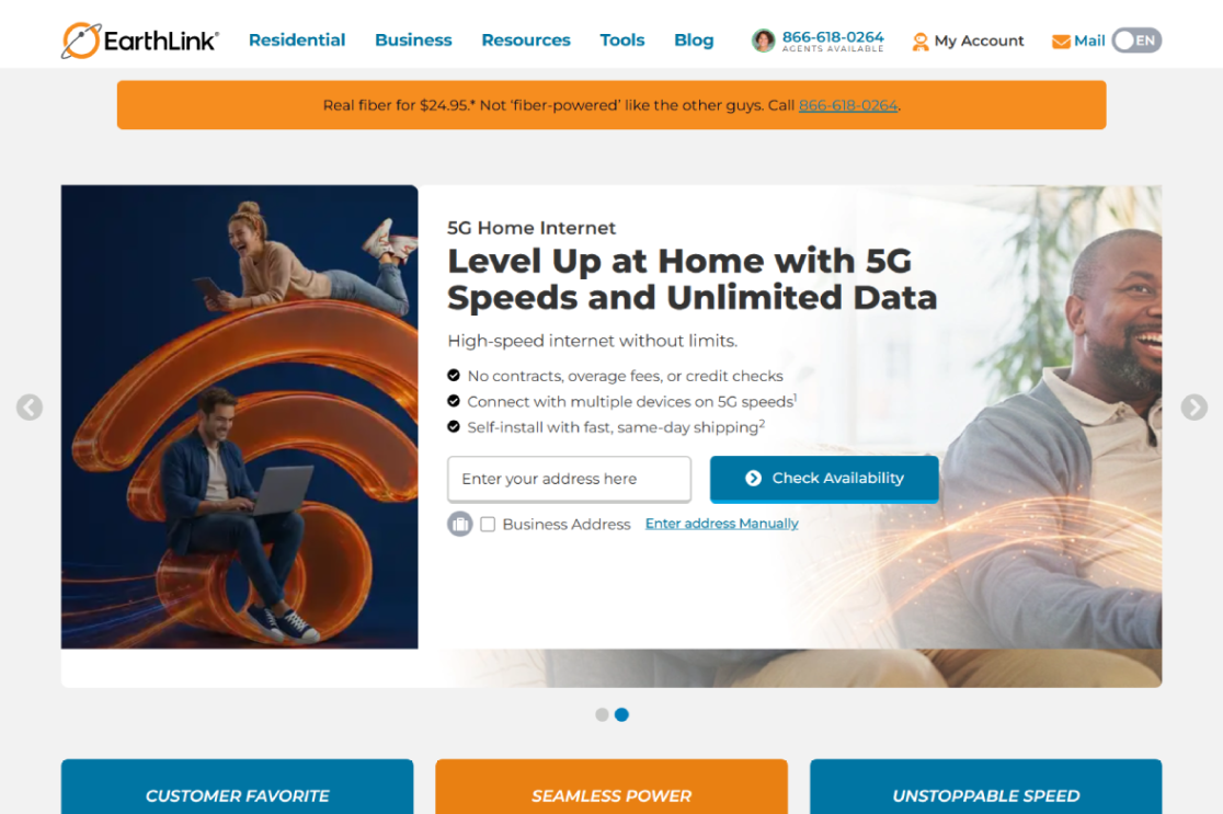 Earth Link Website